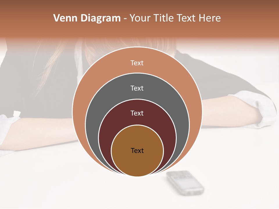 Phone Leader Female PowerPoint Template
