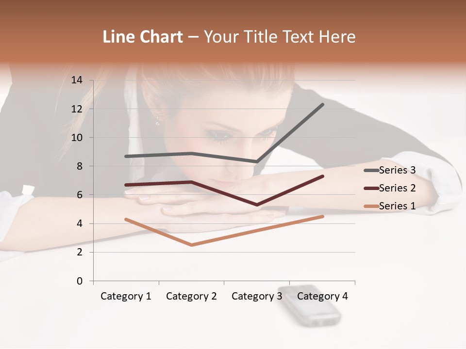 Phone Leader Female PowerPoint Template
