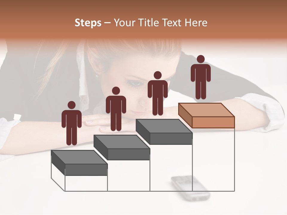 Phone Leader Female PowerPoint Template