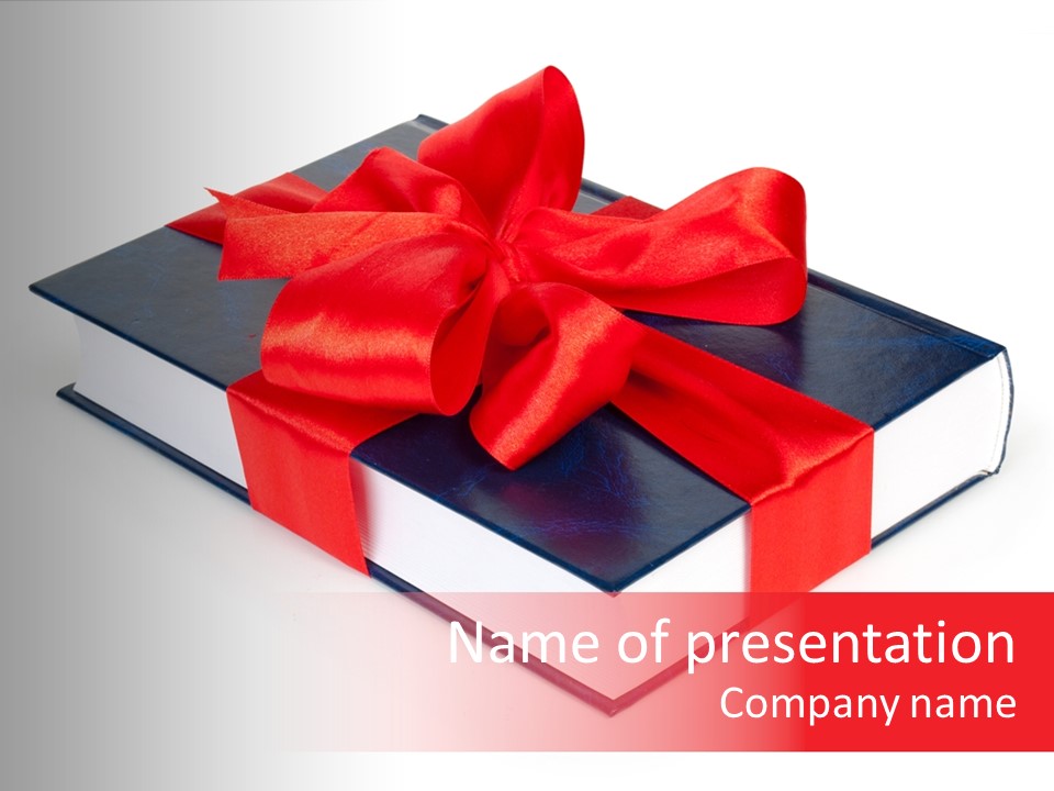 Present Cover Golden PowerPoint Template