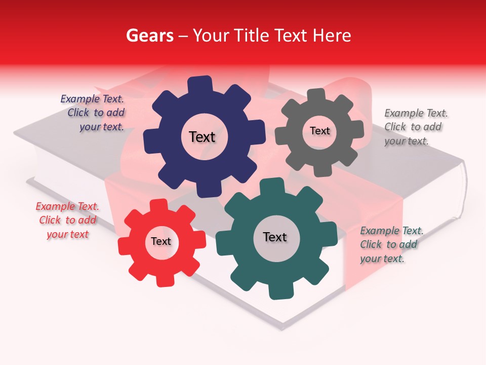 Present Cover Golden PowerPoint Template