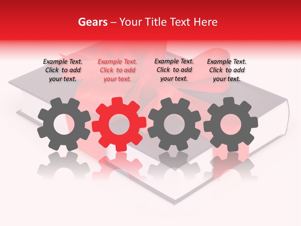 Present Cover Golden PowerPoint Template