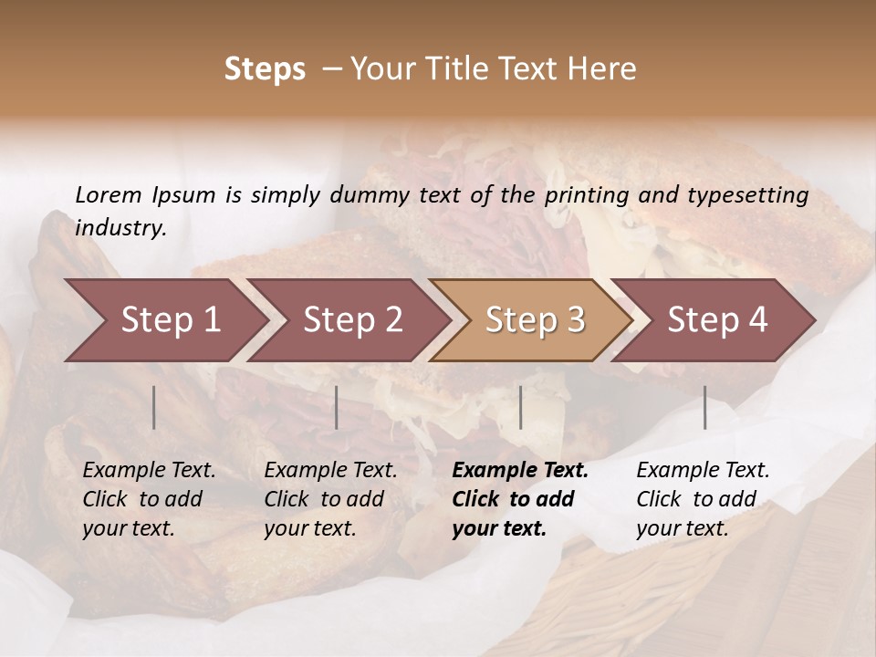 Rye Meat Red Meat PowerPoint Template