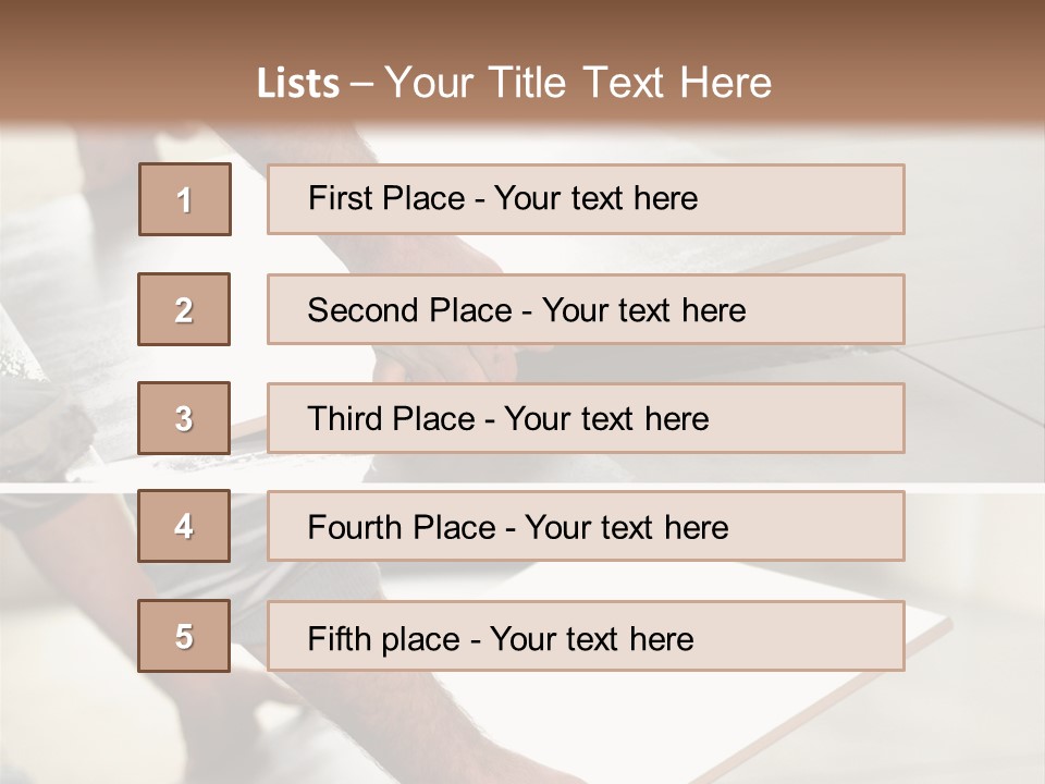 Diy Worker Interior PowerPoint Template