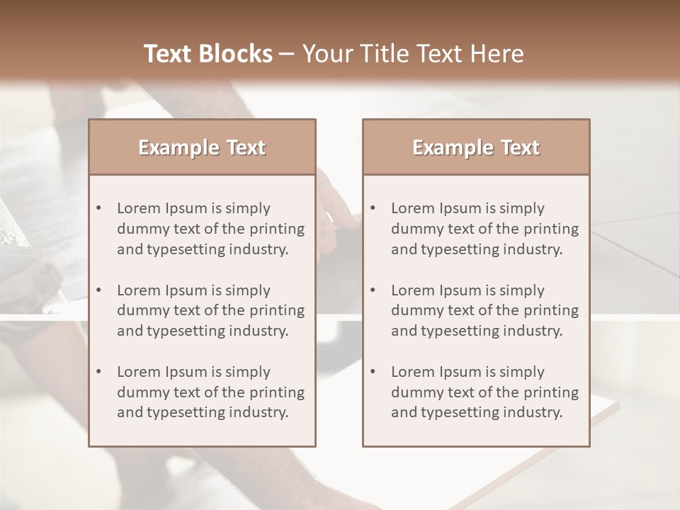Diy Worker Interior PowerPoint Template