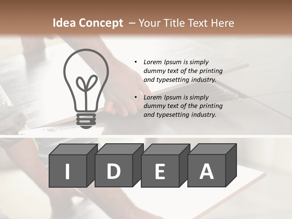 Diy Worker Interior PowerPoint Template