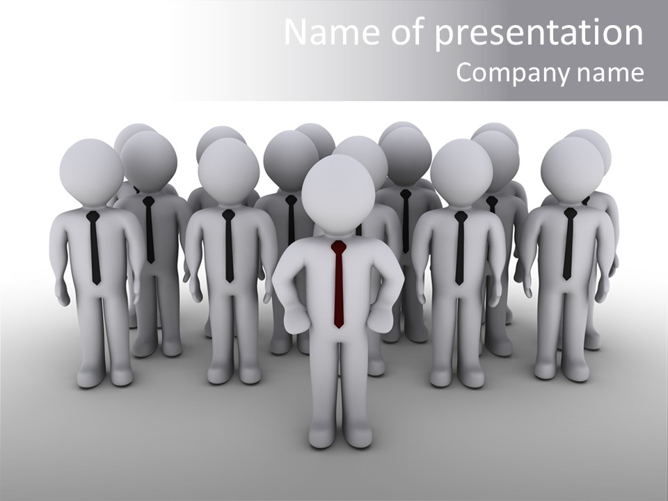 Head Colleague Successful PowerPoint Template