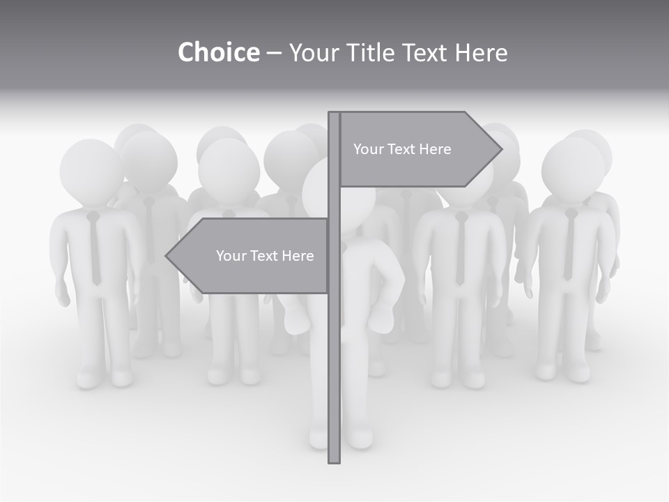 Head Colleague Successful PowerPoint Template
