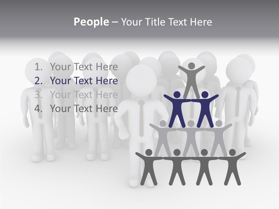 Head Colleague Successful PowerPoint Template