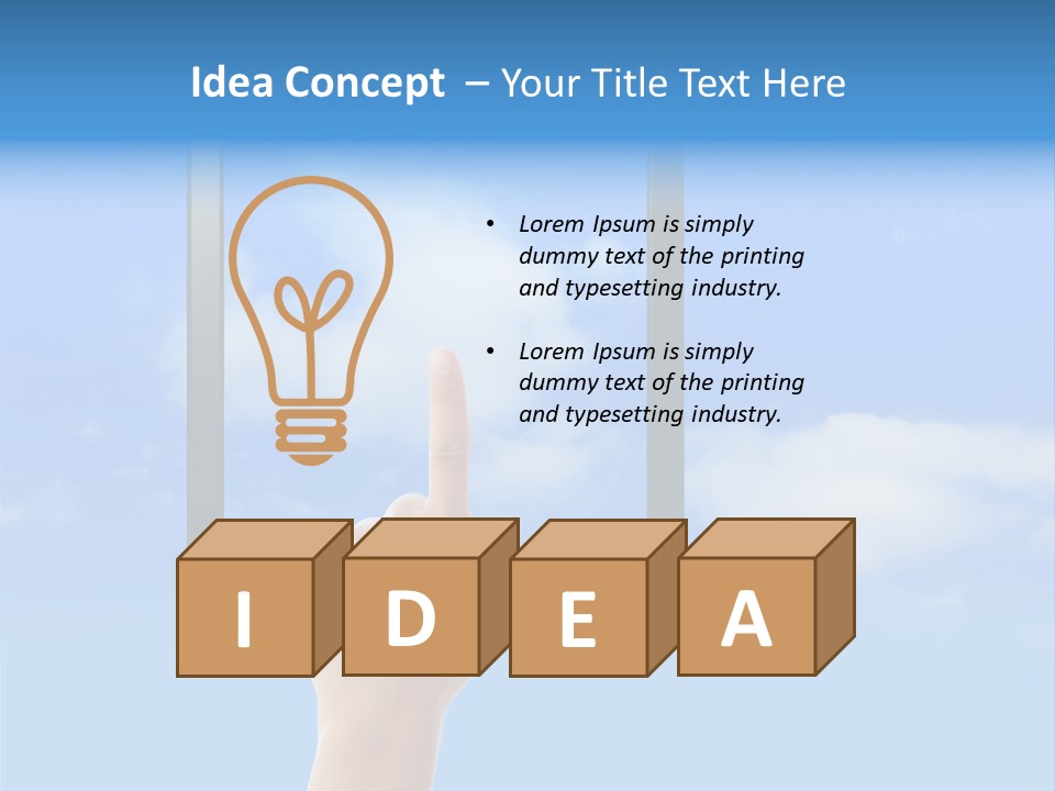 Wireless Creative Idea PowerPoint Template