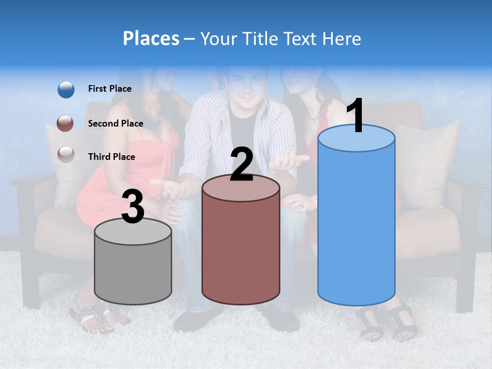 Handsome Three Fun PowerPoint Template