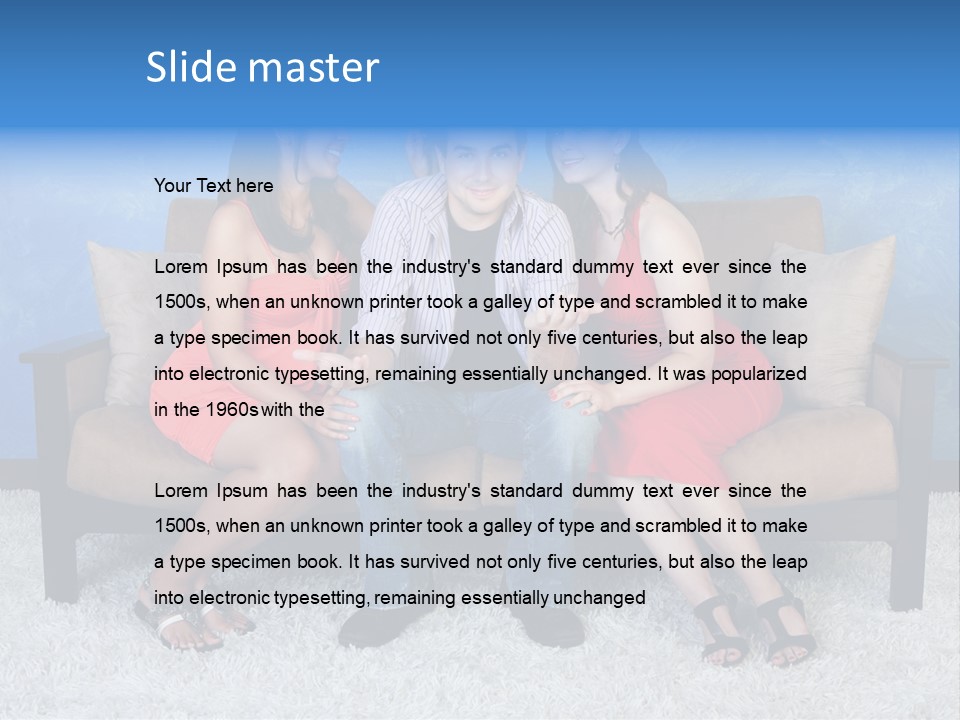 Handsome Three Fun PowerPoint Template