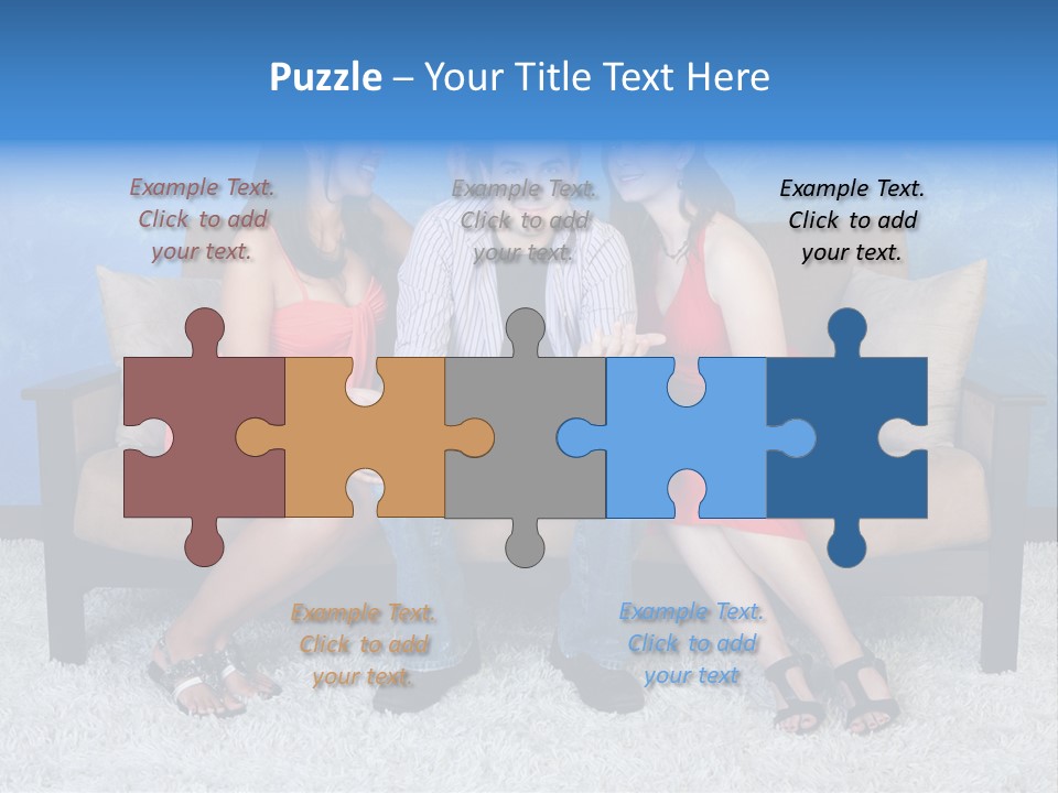 Handsome Three Fun PowerPoint Template