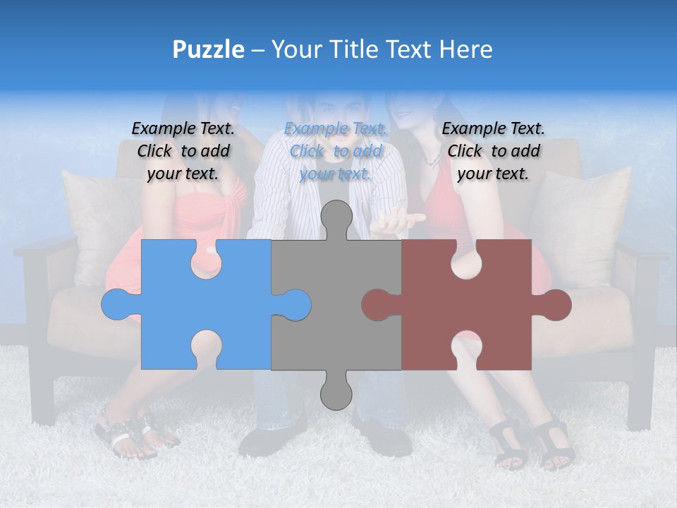 Handsome Three Fun PowerPoint Template