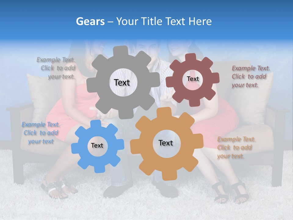 Handsome Three Fun PowerPoint Template