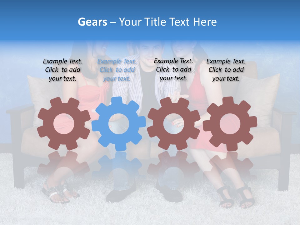 Handsome Three Fun PowerPoint Template