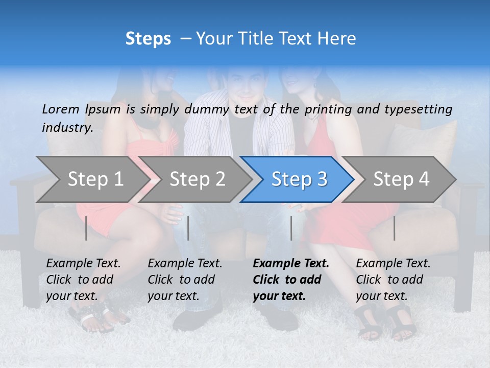 Handsome Three Fun PowerPoint Template