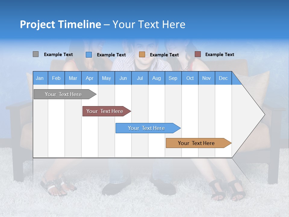 Handsome Three Fun PowerPoint Template