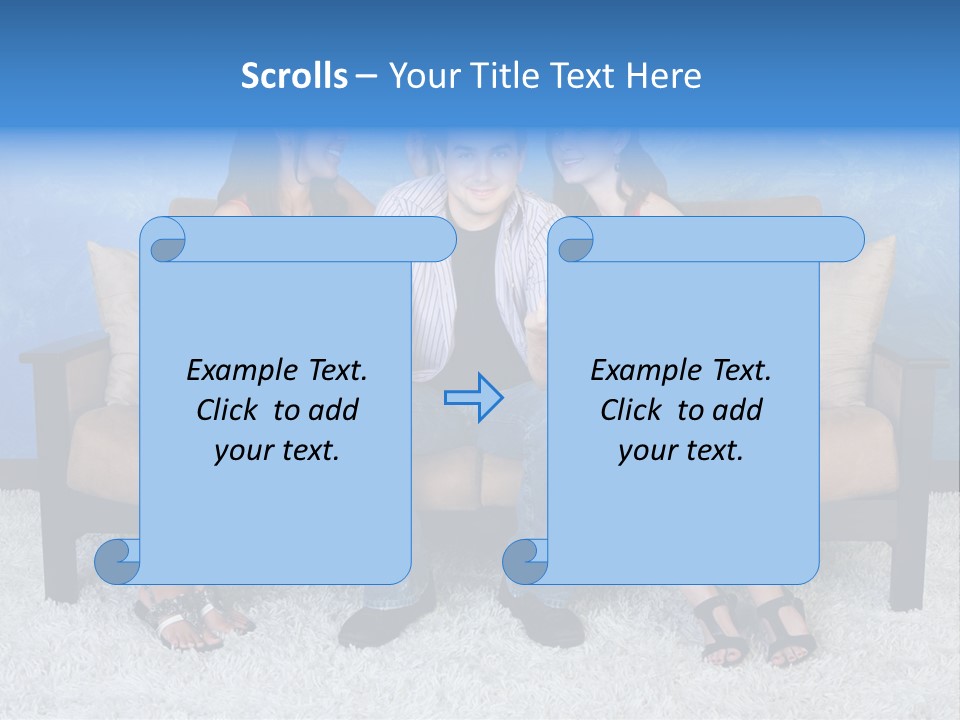 Handsome Three Fun PowerPoint Template