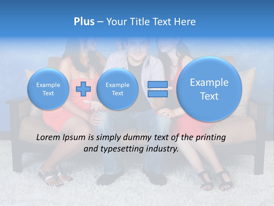 Handsome Three Fun PowerPoint Template