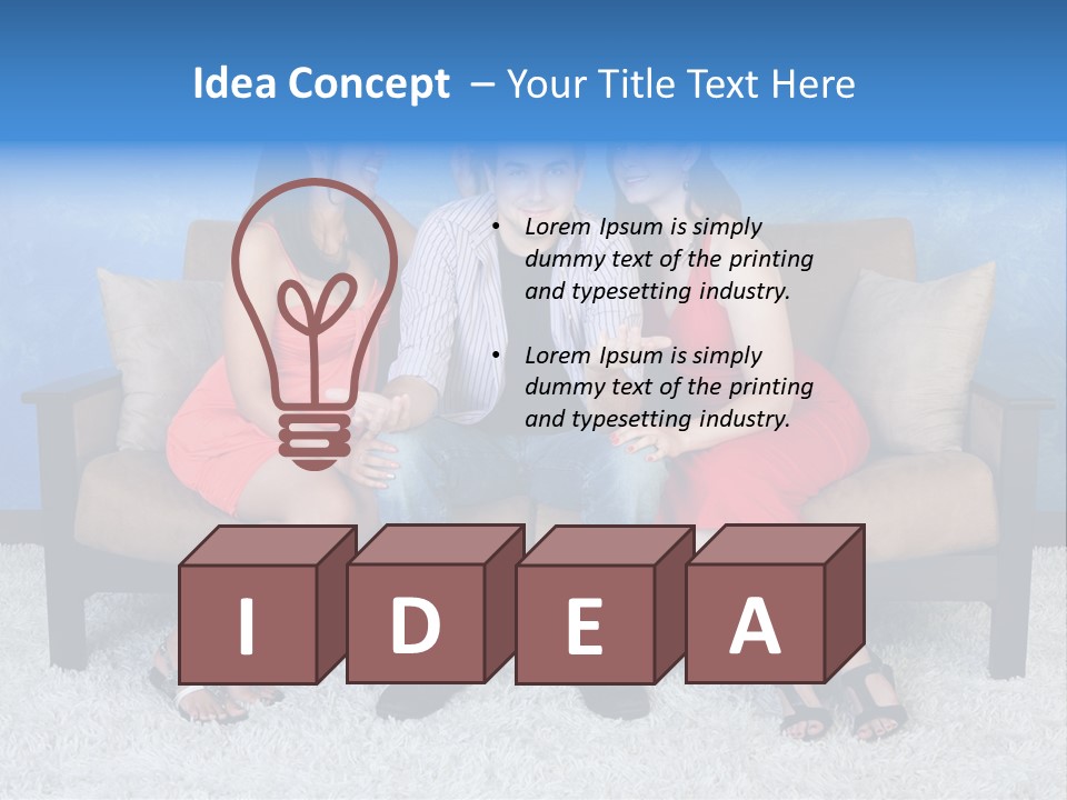 Handsome Three Fun PowerPoint Template