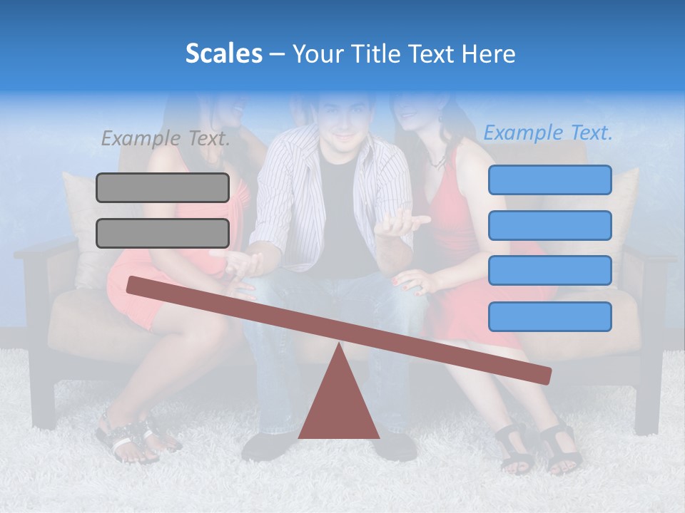 Handsome Three Fun PowerPoint Template