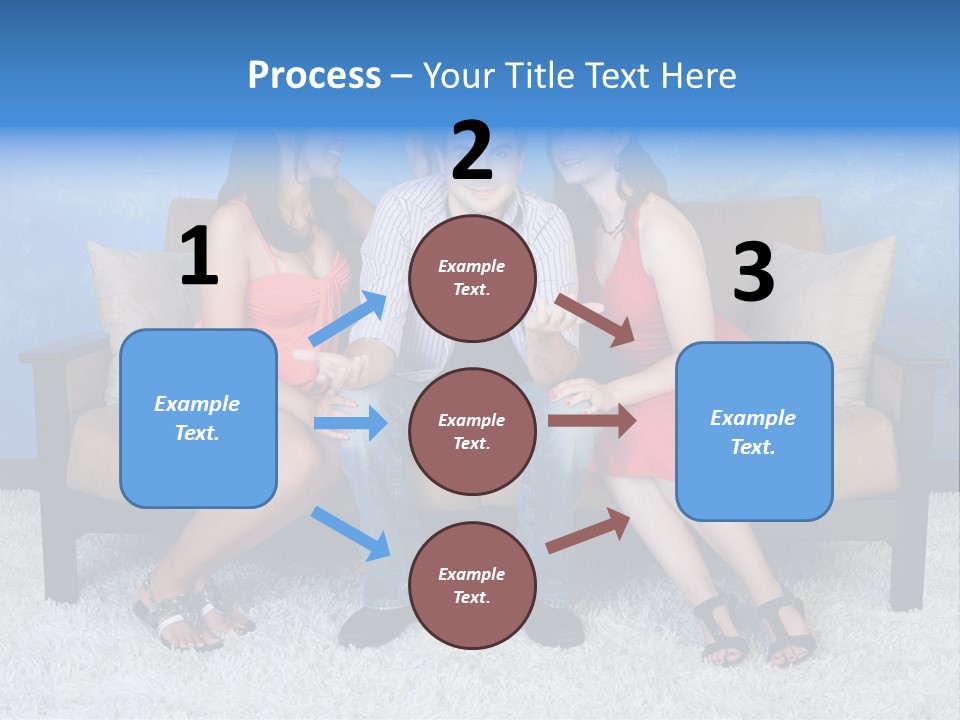 Handsome Three Fun PowerPoint Template