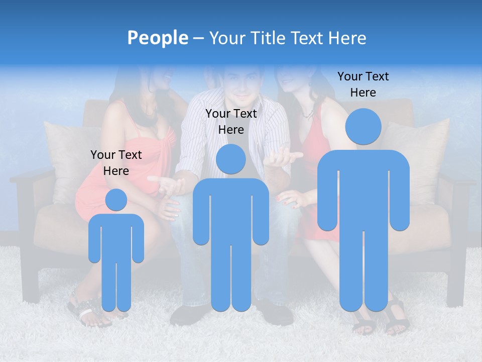 Handsome Three Fun PowerPoint Template