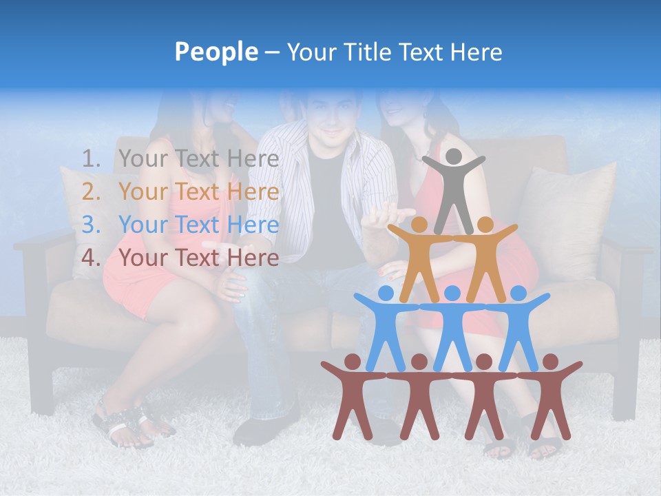 Handsome Three Fun PowerPoint Template