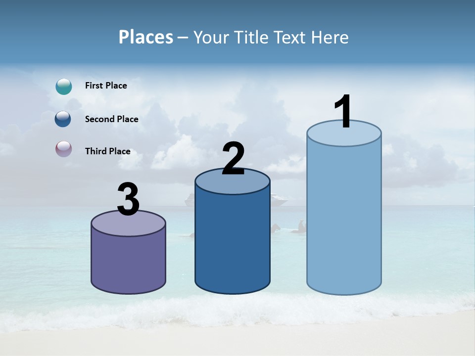 Caribbean Liner Ship PowerPoint Template