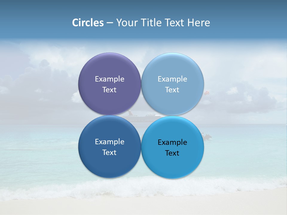 Caribbean Liner Ship PowerPoint Template