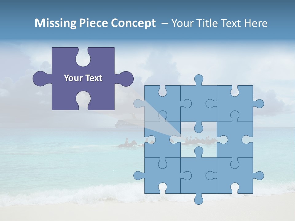 Caribbean Liner Ship PowerPoint Template