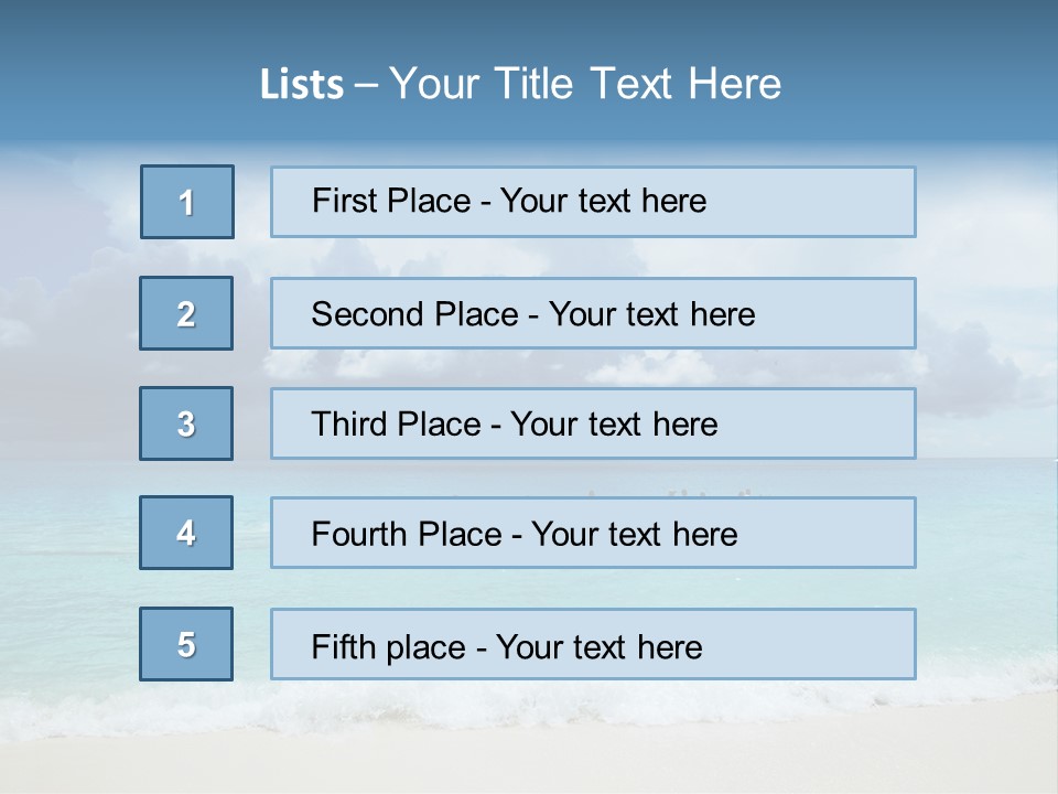 Caribbean Liner Ship PowerPoint Template