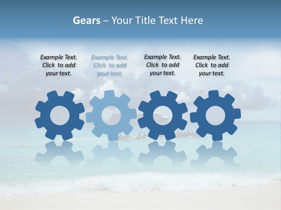 Caribbean Liner Ship PowerPoint Template