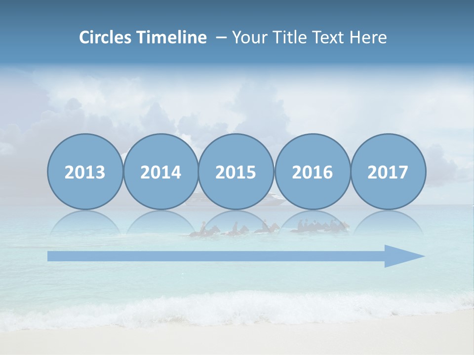 Caribbean Liner Ship PowerPoint Template