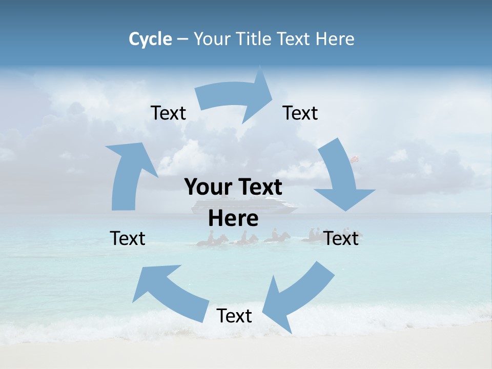 Caribbean Liner Ship PowerPoint Template
