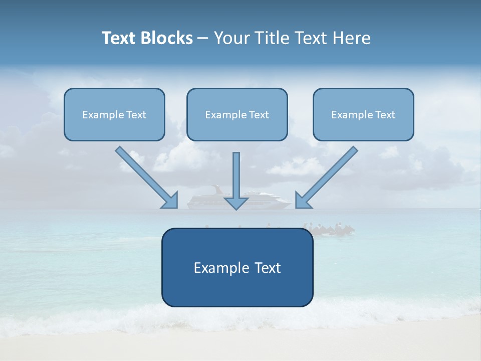 Caribbean Liner Ship PowerPoint Template