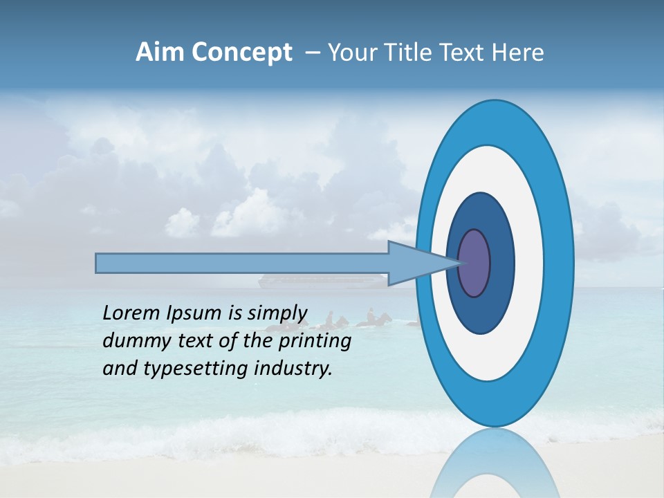 Caribbean Liner Ship PowerPoint Template