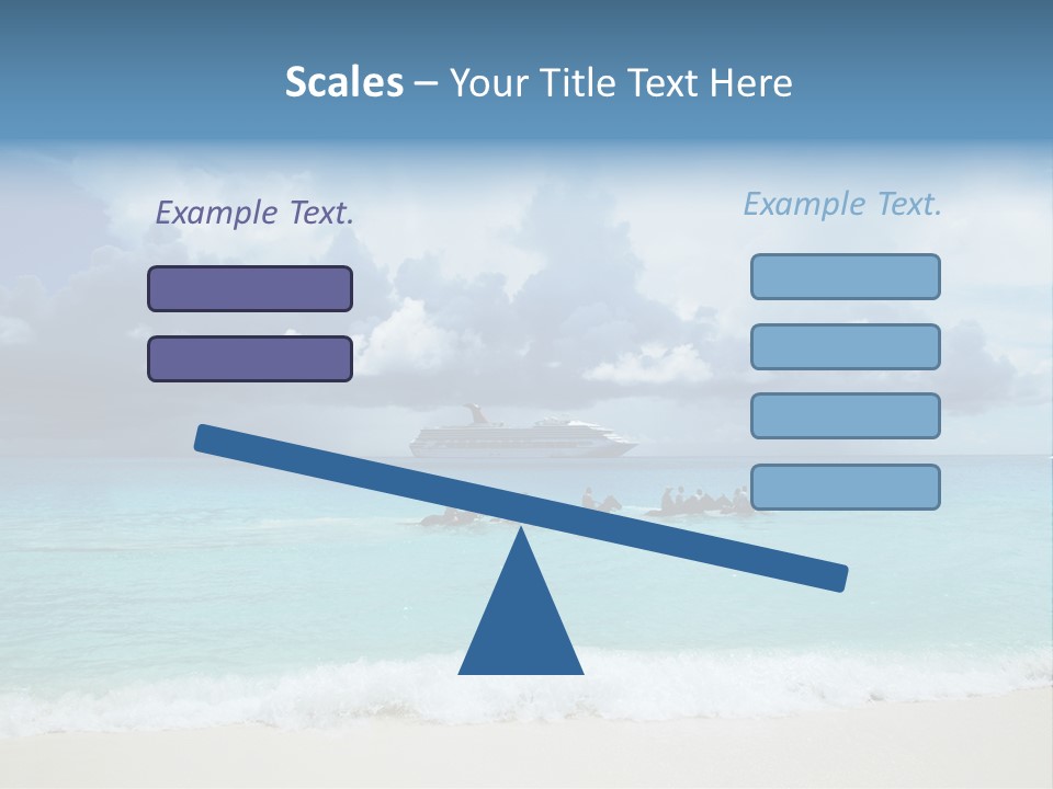 Caribbean Liner Ship PowerPoint Template