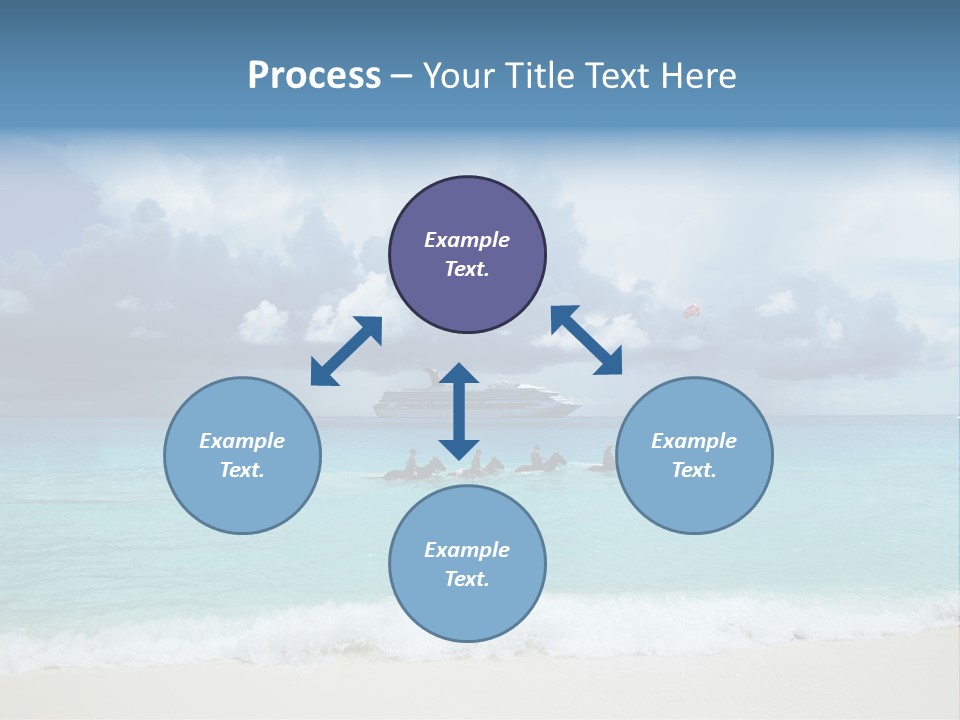 Caribbean Liner Ship PowerPoint Template