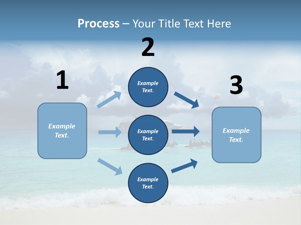 Caribbean Liner Ship PowerPoint Template