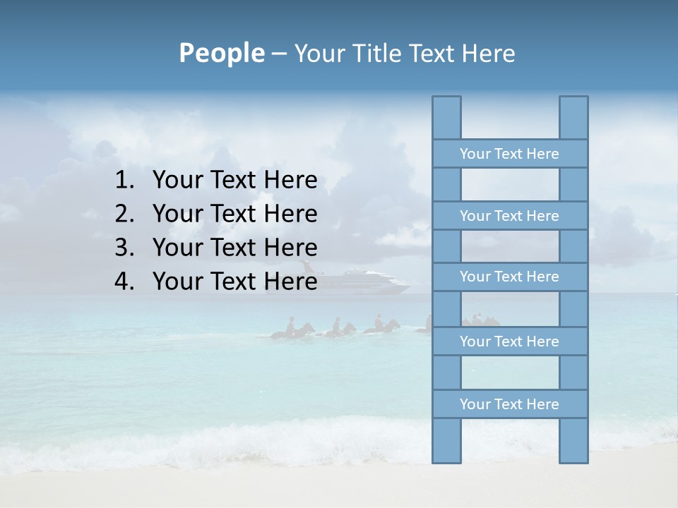 Caribbean Liner Ship PowerPoint Template