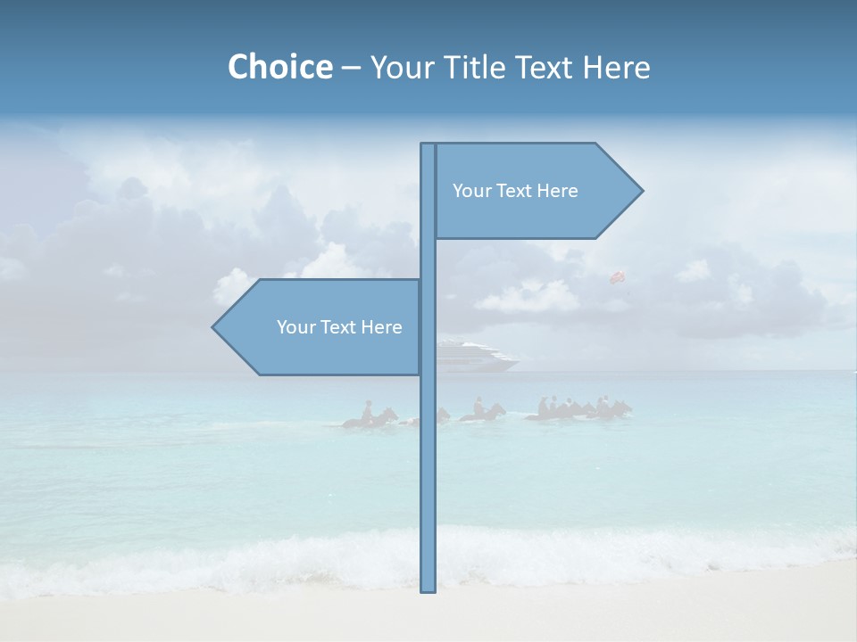 Caribbean Liner Ship PowerPoint Template