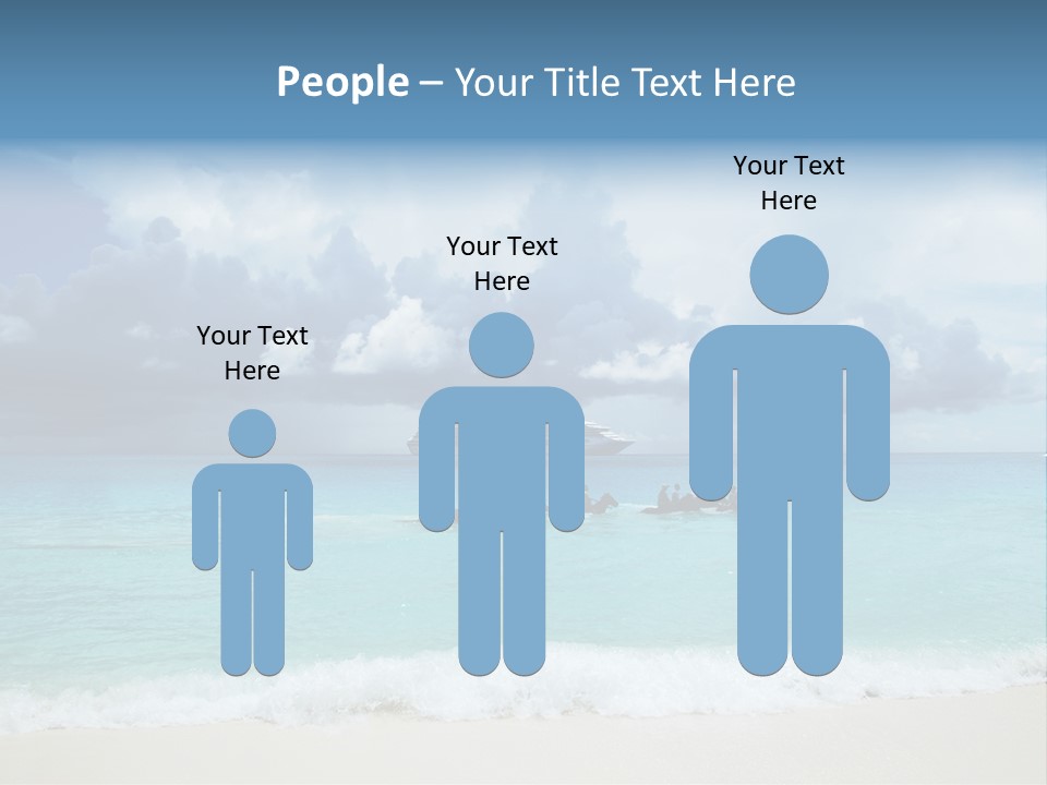 Caribbean Liner Ship PowerPoint Template