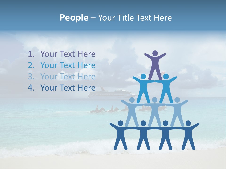 Caribbean Liner Ship PowerPoint Template