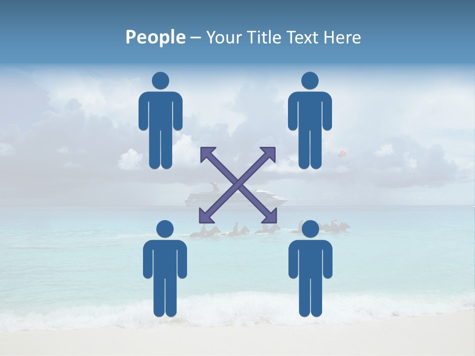 Caribbean Liner Ship PowerPoint Template