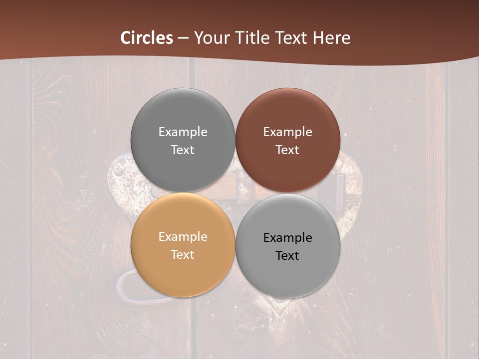 Red Ancient Key PowerPoint Template