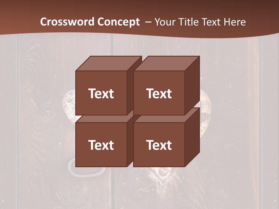 Red Ancient Key PowerPoint Template