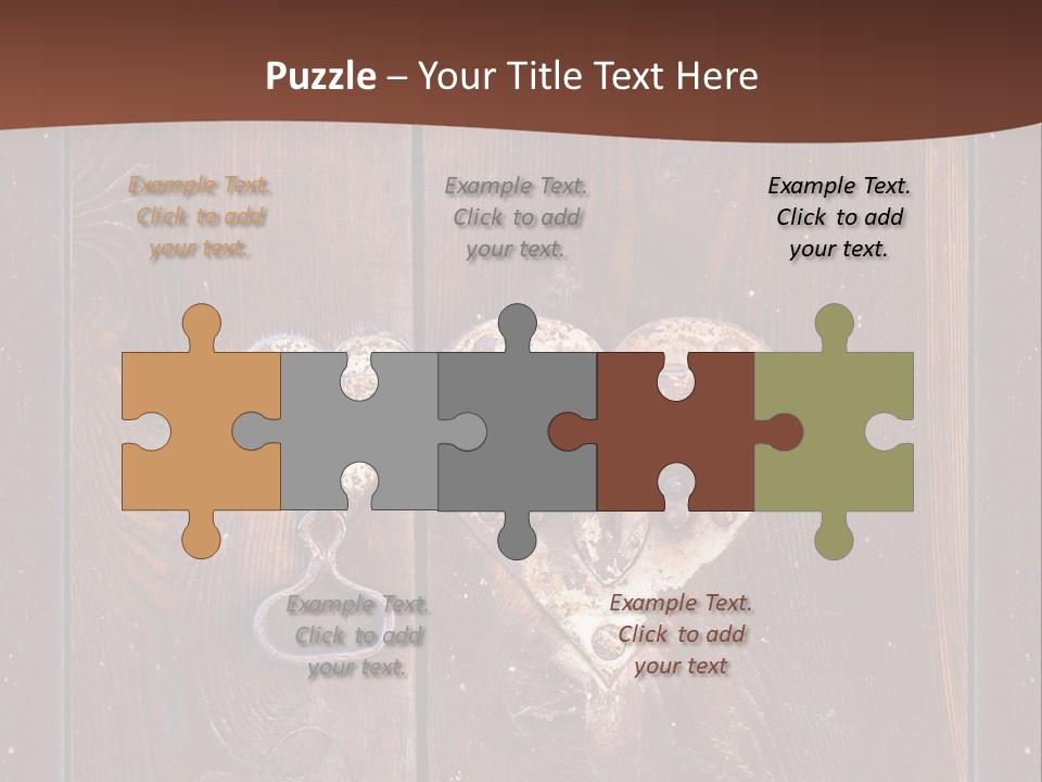 Red Ancient Key PowerPoint Template