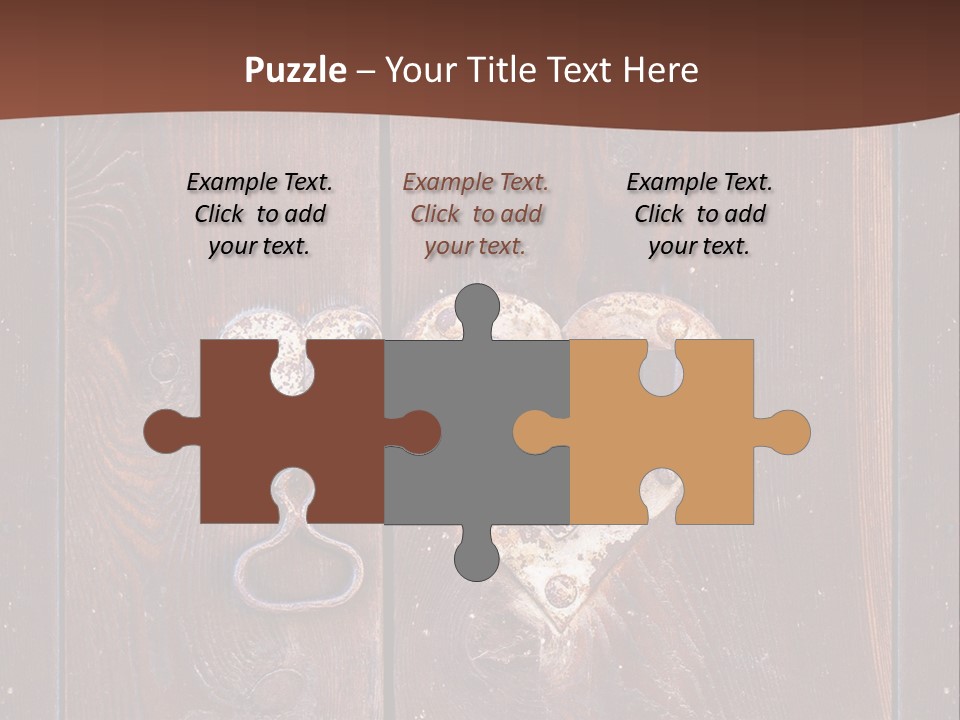 Red Ancient Key PowerPoint Template